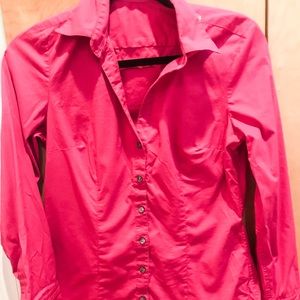 Hot Pink Express Design Studio fitted button up